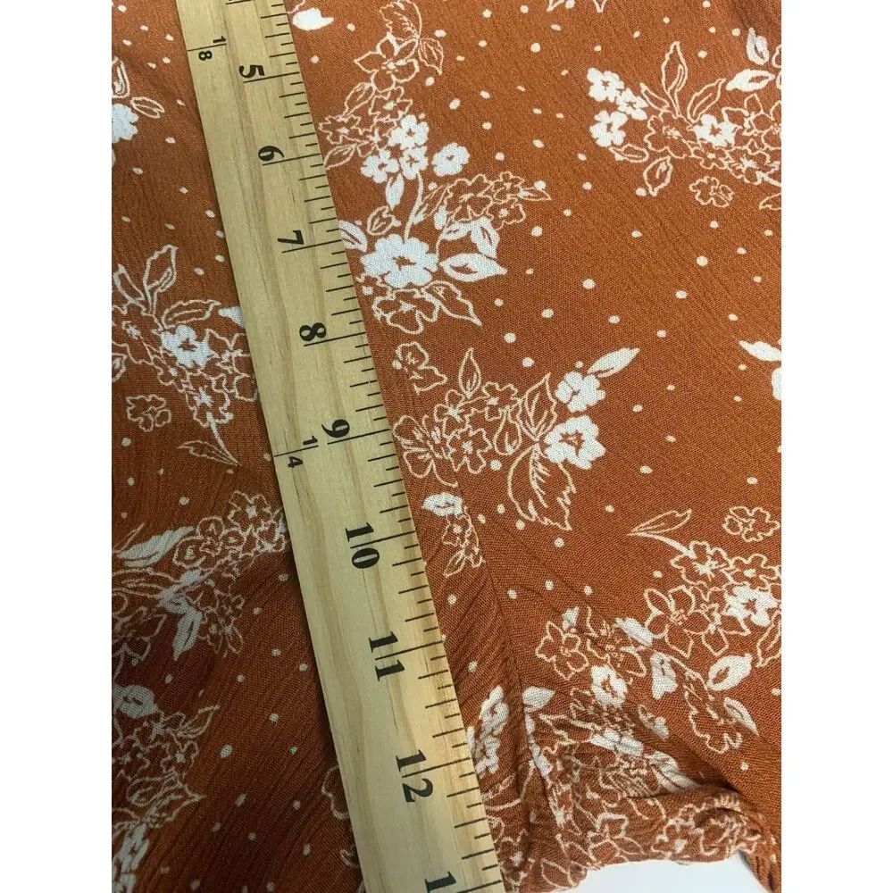 Three Dots Pants Womens‎ Small Wide-Leg Pull-on Palazzo Boho Hippie Festival S